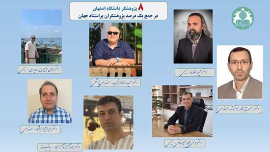 University of Isfahan Advancing Toward Scientific Eminence: Eight Researchers Ranked Among the World’s Top 1% 