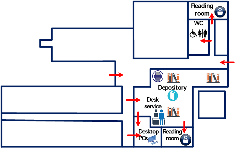 literature library plan, university of isfahan